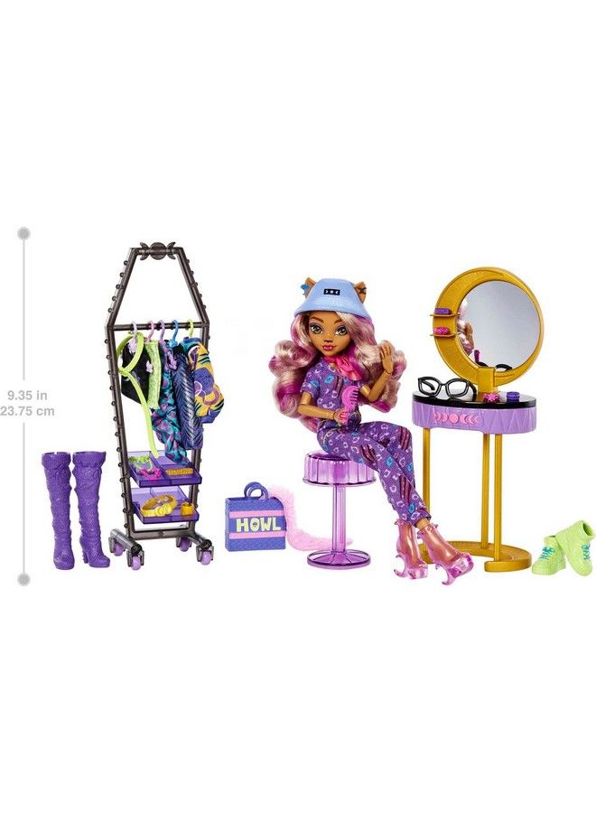 Doll And Playset Clawdeen Wolf Boo Tique Studio With Fashion Accessories 20+ Pieces For Mix And Match Outfits