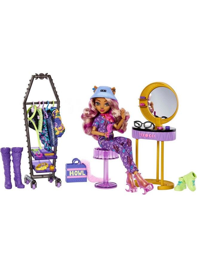 Doll And Playset Clawdeen Wolf Boo Tique Studio With Fashion Accessories 20+ Pieces For Mix And Match Outfits