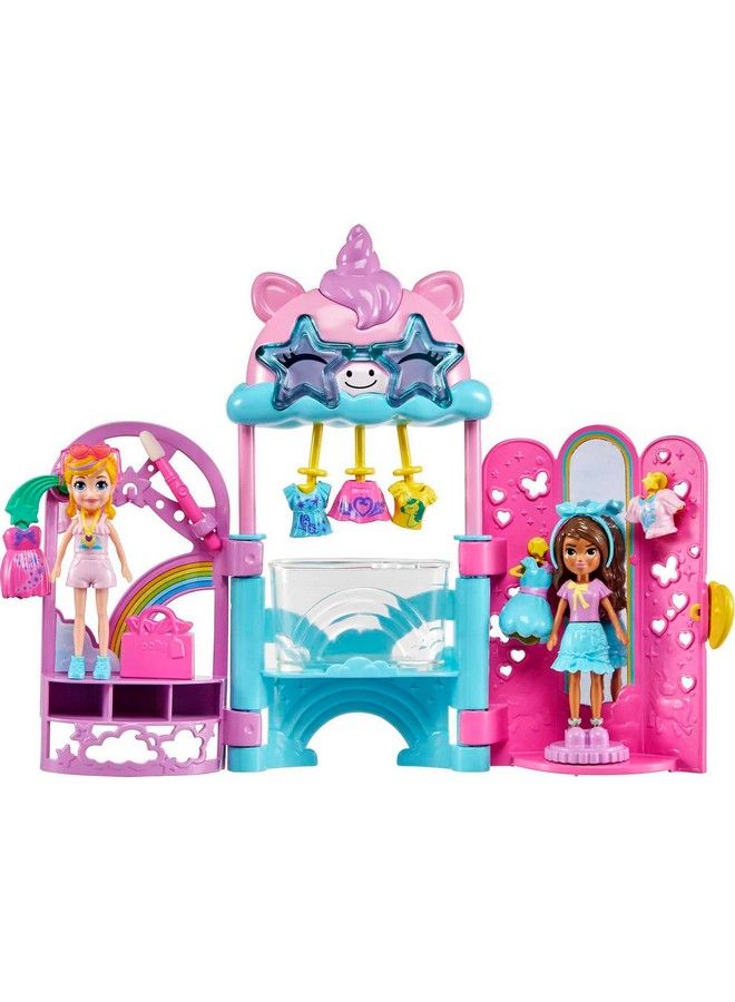 Dolls & Playset Unicorn Toy With 2 Dolls And 19 Fashion Accessories Glam It Up Style Studio