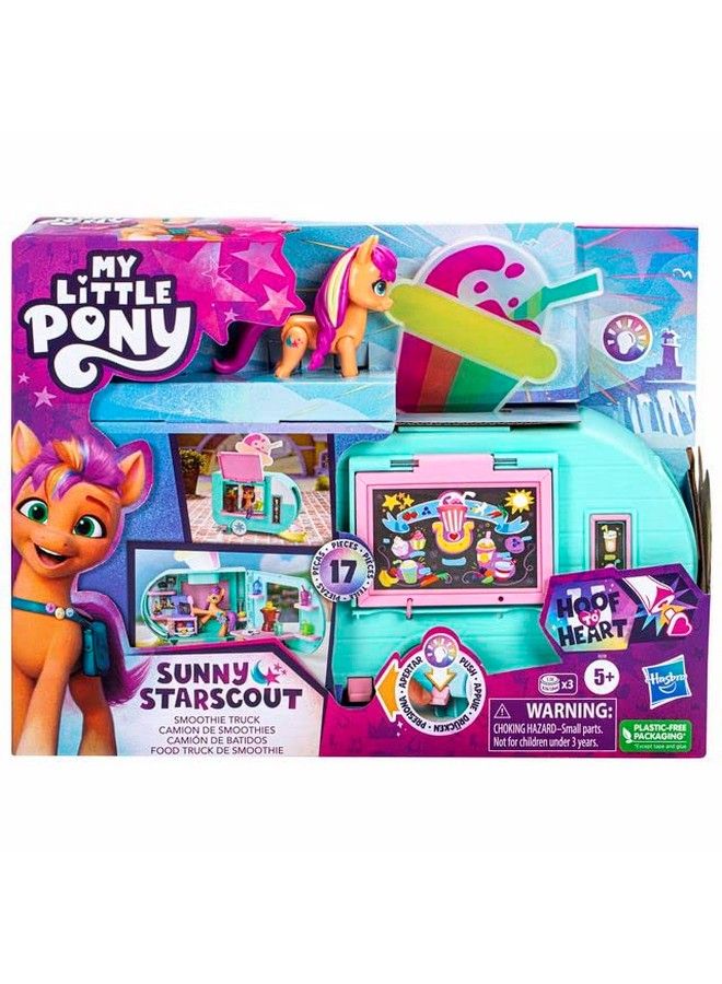 Playset Sunny Starscout Smoothie Truck Set Hoof To Heart Pony Doll Toys For Girls And Boys 5 Years Old+