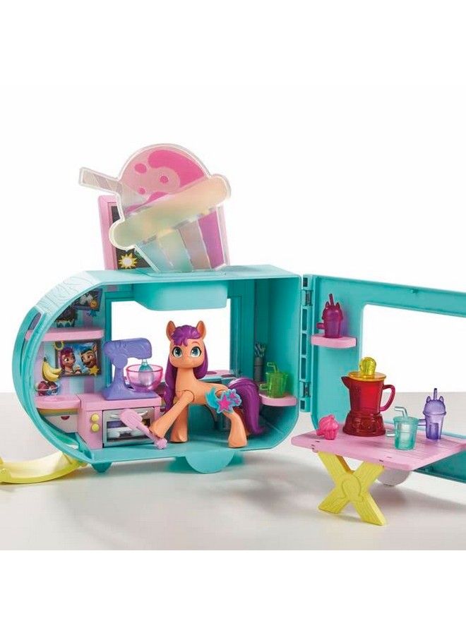 Playset Sunny Starscout Smoothie Truck Set Hoof To Heart Pony Doll Toys For Girls And Boys 5 Years Old+