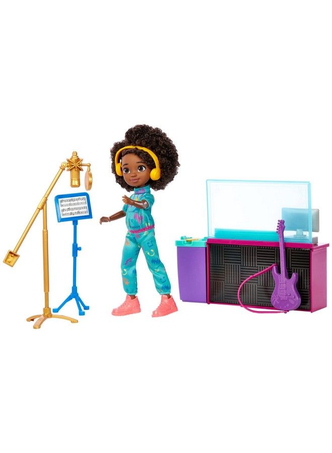 Karma'S World Recording Studio Toy Playset With Karma Doll & Accessories Includes Collectible Record