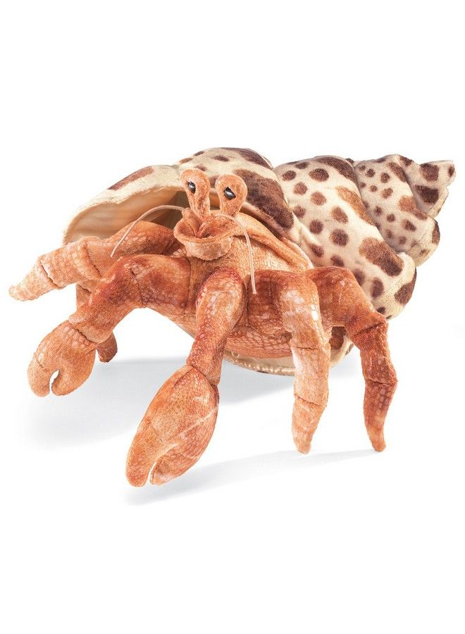 Hermit Crab Hand Puppet Orange; Cream; Brown 1 Ea