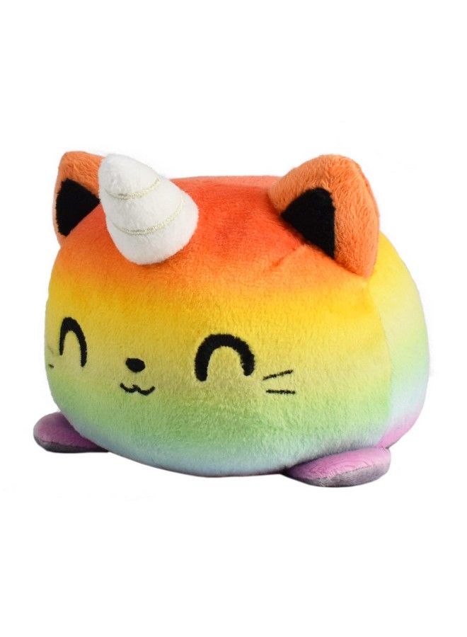 The Original Reversible Cat Plushie Rainbow Kittencorn + Gray Tabby Cute Sensory Fidget Stuffed Animals That Show Your Mood