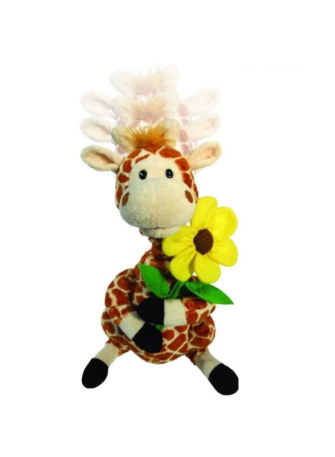 Gerry ; Giraffe Animated Stuffed Animal Plush Neck Grows And Mouth Moves Sings Your Love Lifts Me Higher Valentine'S Gift 12 Inches