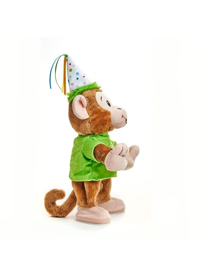 Birthday Bash Brett ; Animated Stuffed Animal Monkey Plush Toy Dances To Celebration 13