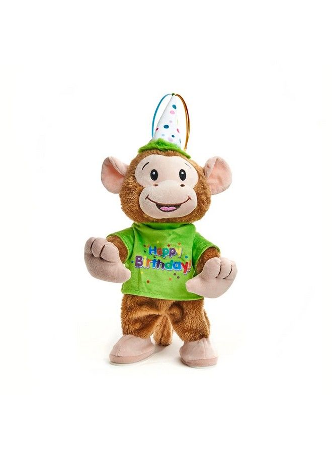 Birthday Bash Brett ; Animated Stuffed Animal Monkey Plush Toy Dances To Celebration 13
