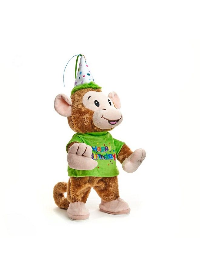 Birthday Bash Brett ; Animated Stuffed Animal Monkey Plush Toy Dances To Celebration 13
