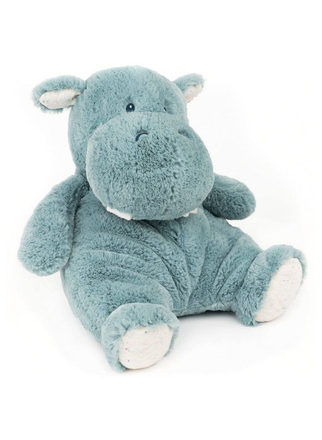 Baby Oh So Snuggly Hippo Large Plush Stuffed Animal For Babies And Infants Teal 12.5”