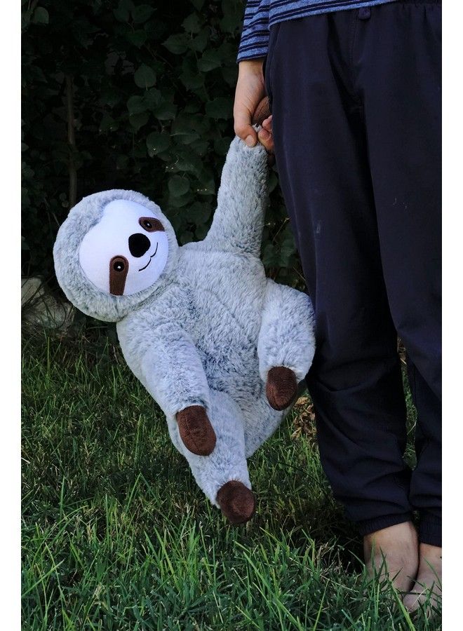 Weighted Bear Sloth Plush 2.5Lbs Super Soft Stuffed Animal For Stress Relief & Comfort Durable & Comfy For Kids & Adults