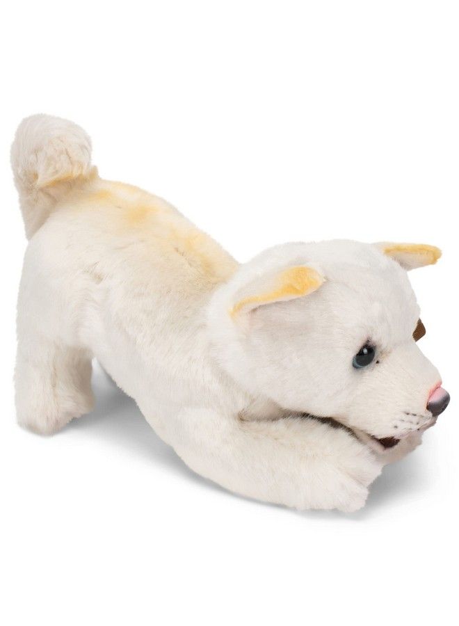 Mix Rescue Breed Dog Soft White 10 Inch Plush Fabric Stuffed Figure Toy