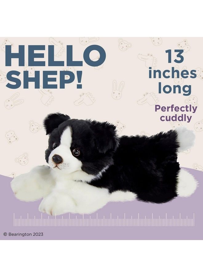 Bearington Shep Plush Border Collie Suffed Animal Puppy Dog 13 Inch