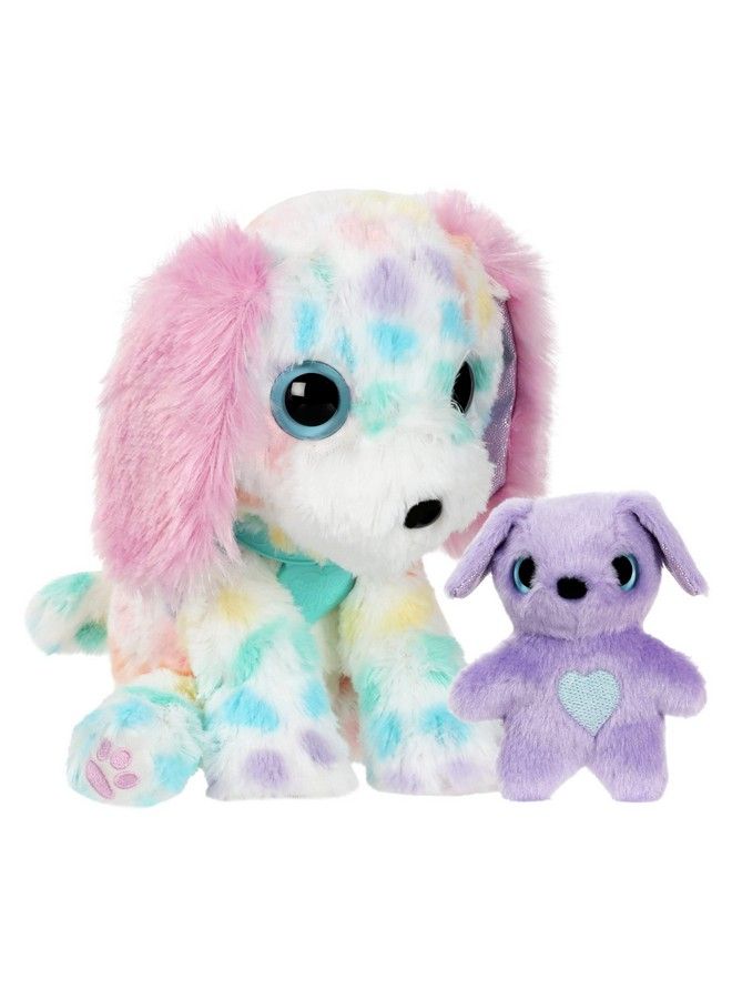 ; Scruffaluvs Mystery Animal Mom & Baby Reveal Wash Groom And Rescue A Pastel Rainbow Colored Plush Pet Puppy Pony Or Kitten With Her Baby.