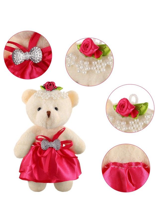 24 Pieces Mini Plush Bear Stuffed 2021 Graduation Stuffed Animals Plush Bears Toys Mini Bear For Birthday Cake Wedding Decorations Party Favors Supplies