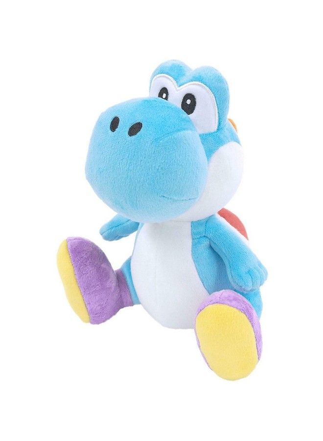 1219 Super Mario All Star Collection Light Blue Yoshi Plush 7