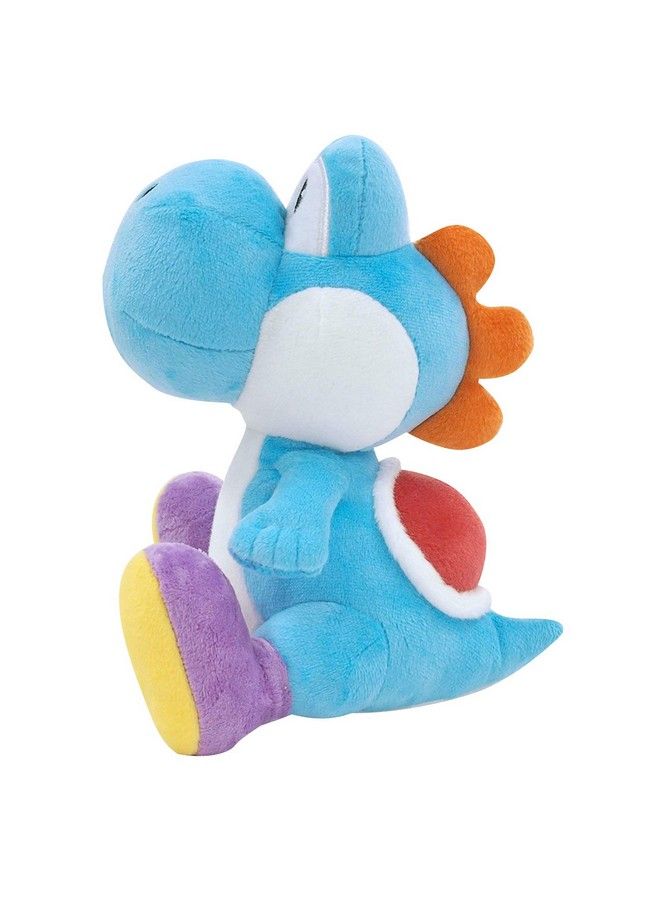 1219 Super Mario All Star Collection Light Blue Yoshi Plush 7