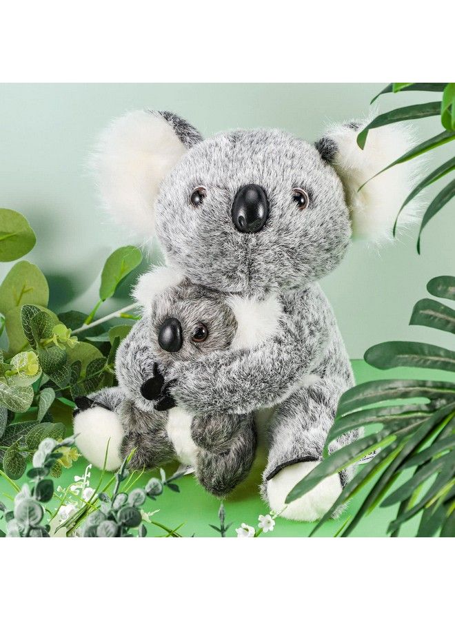 Stuffed Animal Koala Bear 2 Pieces Mum Koala Hold Little Koala Plush Toy Soft Koala Stuffed Animal Doll 10.63 Inches And 5.12 Inches