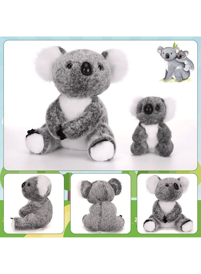 Stuffed Animal Koala Bear 2 Pieces Mum Koala Hold Little Koala Plush Toy Soft Koala Stuffed Animal Doll 10.63 Inches And 5.12 Inches