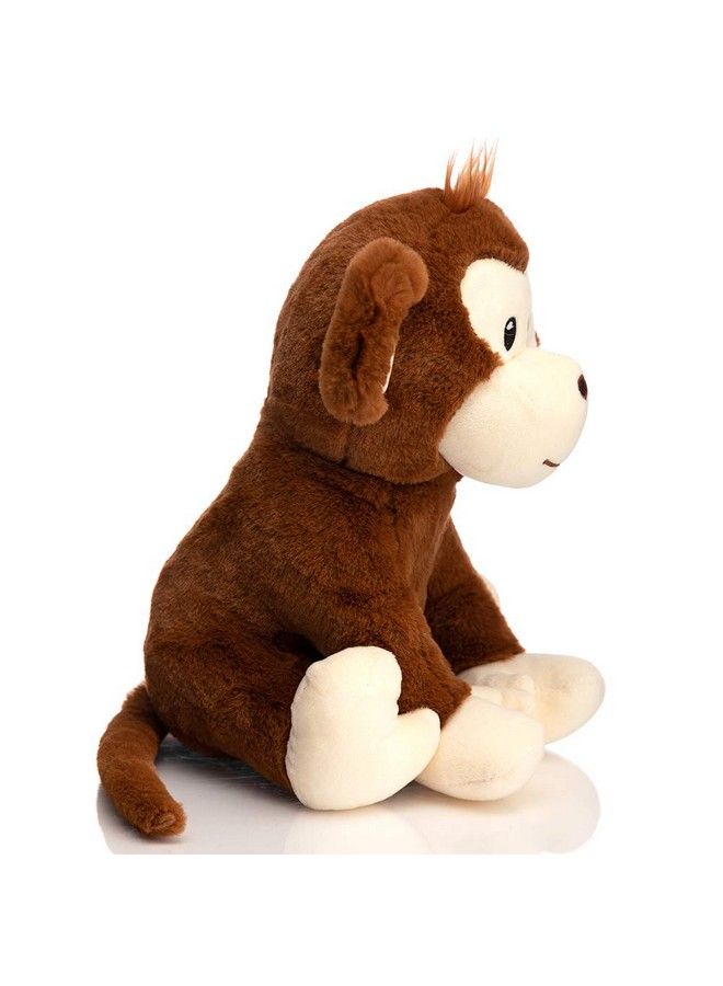 Plush Monkey Stuffed Animals Cute Monkey Toys Birthday Gifts For Kids 12 Inch Brown