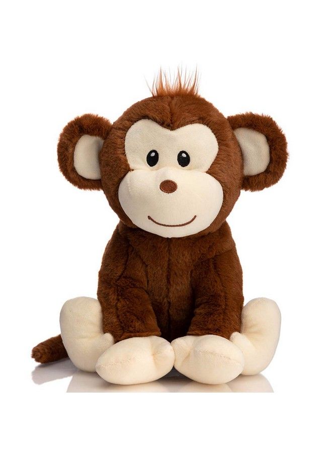 Plush Monkey Stuffed Animals Cute Monkey Toys Birthday Gifts For Kids 12 Inch Brown