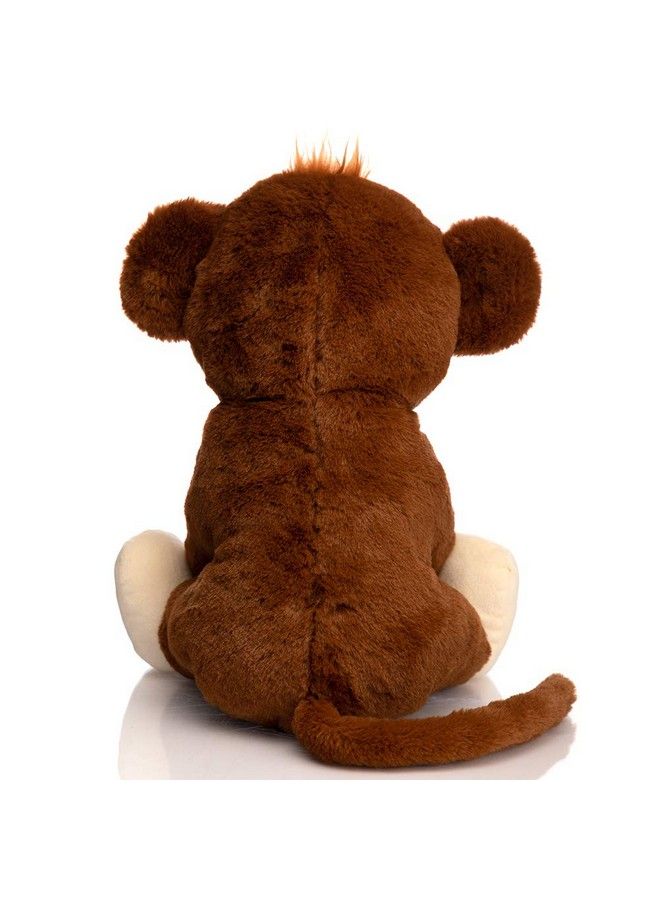 Plush Monkey Stuffed Animals Cute Monkey Toys Birthday Gifts For Kids 12 Inch Brown