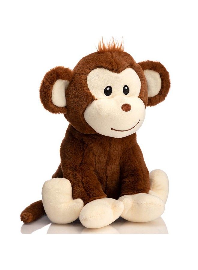 Plush Monkey Stuffed Animals Cute Monkey Toys Birthday Gifts For Kids 12 Inch Brown