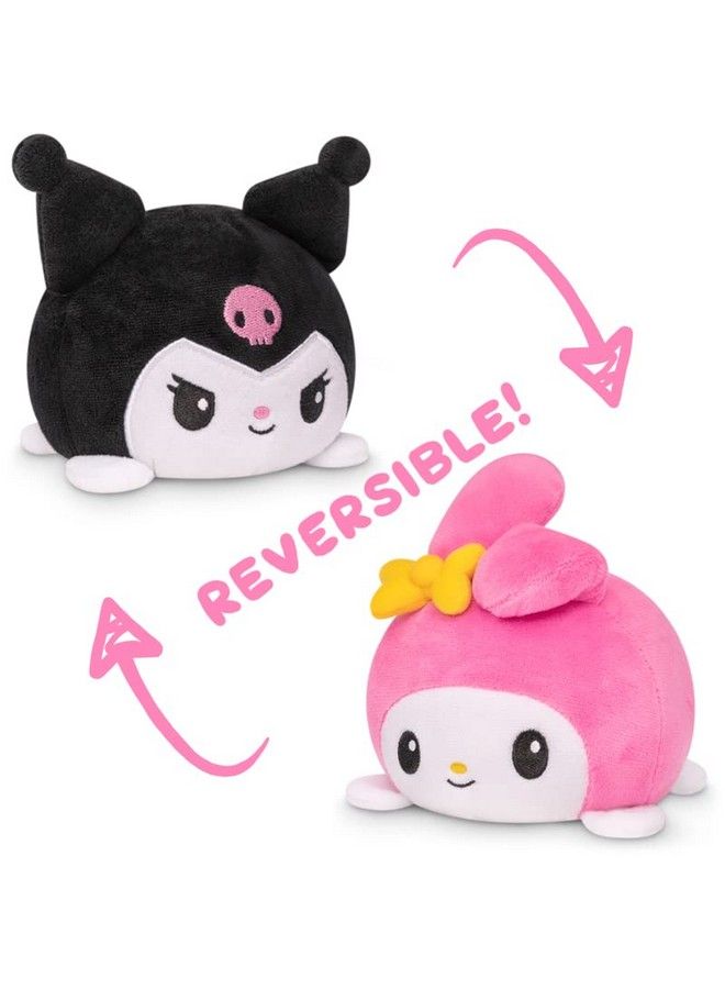 The Officially Licensed Original Sanrio Plushie My Melody + Kuromi Cute Sensory Fidget Stuffed Animals That Show Your Mood