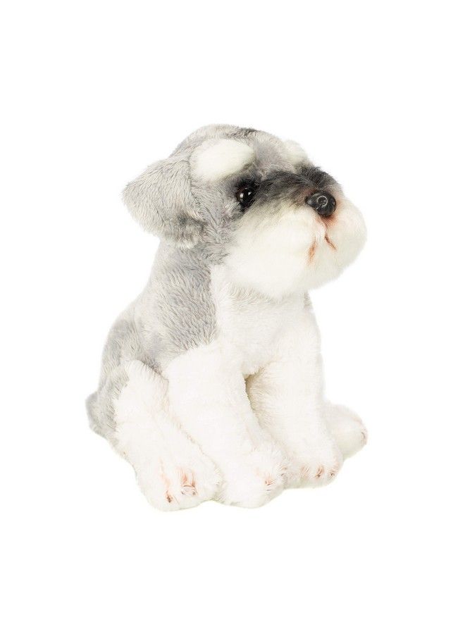 Schnauzer Children'S Plush Beanbag Stuffed Animal Toy Light Grey