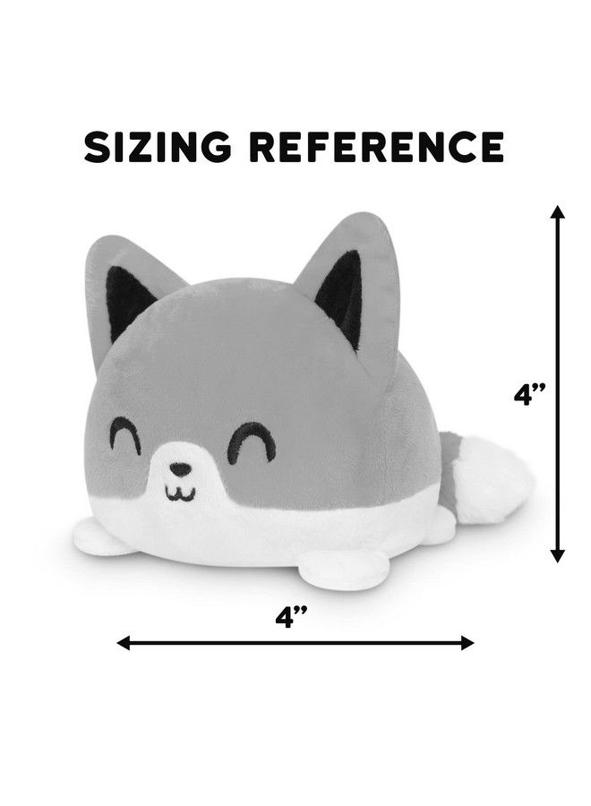 The Original Reversible Fox Plushie Orange Cute Sensory Fidget Stuffed Animals That Show Your Mood