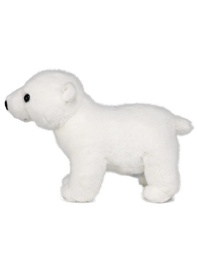 Lifelike Baby Polar Bear Stuffed Animal Plush Toy 9 Inches Length