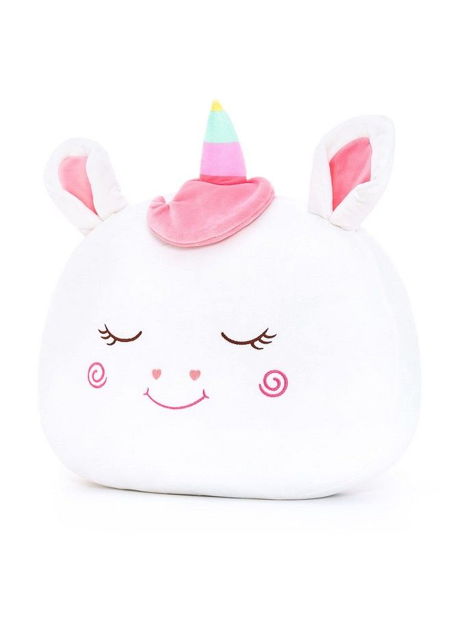 Stuffed Unicorn Pillow Plush Girl Toys Gift For Toddler For Girls White 15 Inches