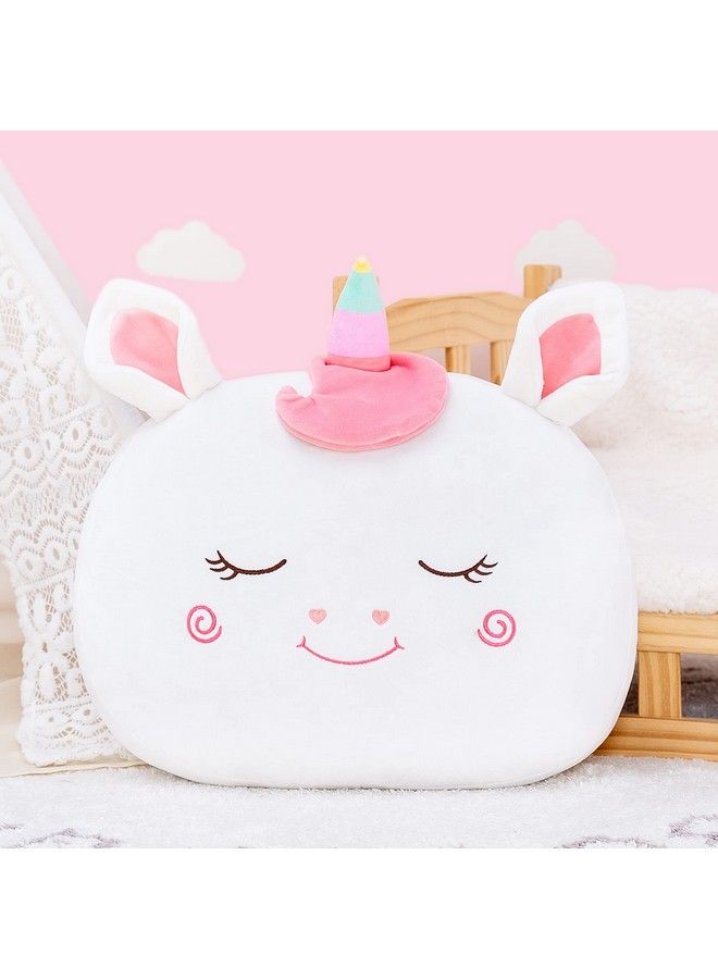 Stuffed Unicorn Pillow Plush Girl Toys Gift For Toddler For Girls White 15 Inches