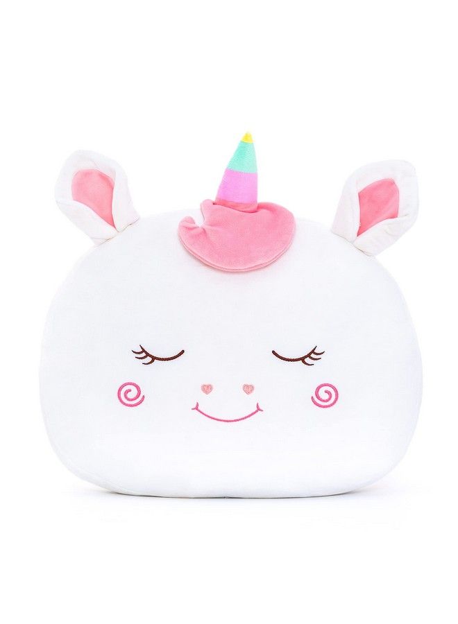 Stuffed Unicorn Pillow Plush Girl Toys Gift For Toddler For Girls White 15 Inches