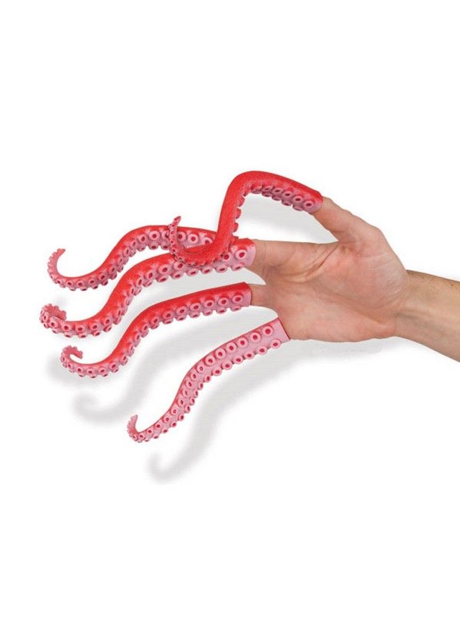 Set Of Ten Rubber Finger Tentacle Squid Octopus Puppets