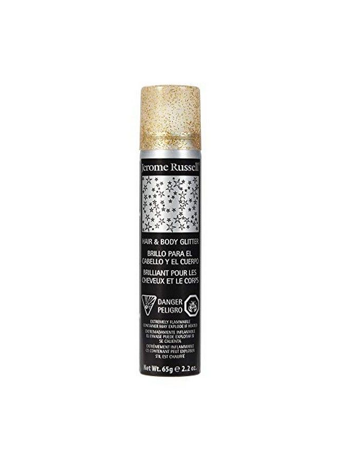 Temporary Hair And Body Glitter Color Spray Travel Spray Lightweight Adds Sparkly Shimmery Glow Perfect To Use On Hair Skin Or Clothing 2.2 Oz Glitter Gold X 1 Pack