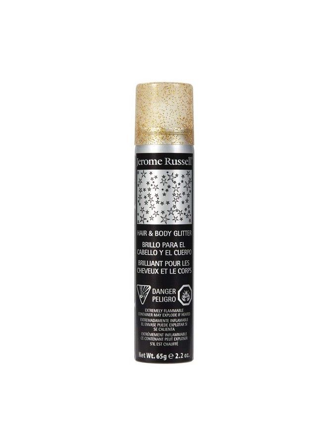 Temporary Hair And Body Glitter Color Spray Travel Spray Lightweight Adds Sparkly Shimmery Glow Perfect To Use On Hair Skin Or Clothing 2.2 Oz Glitter Gold X 1 Pack