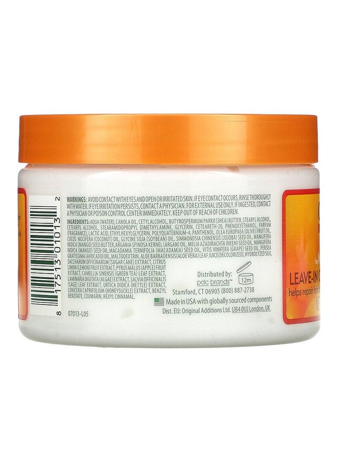 Natural Hair Leave-In Conditioning Cream Orange-White 340grams