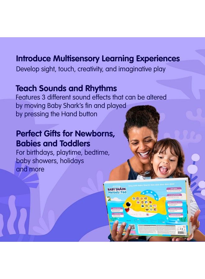 Baby Shark Melody Pad Sound Pad ; Baby Shark Toys Baby Shark Books ; Learning & Education Toys ; Interactive Baby Toys For Toddlers 1 3 ; Gifts For Boys & Girls