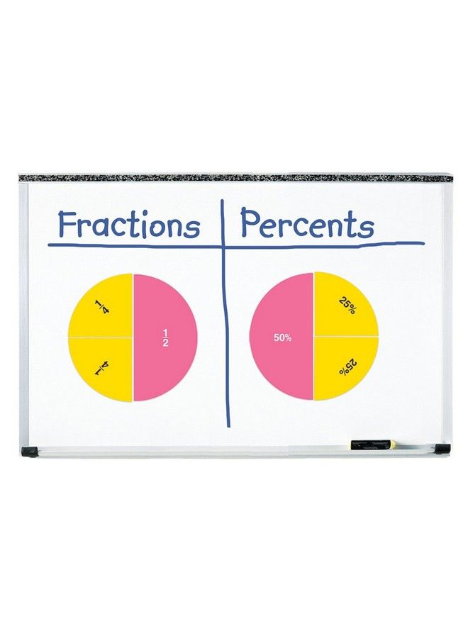 Double Sided Magnetic Demonstration Rainbow Fraction Circles Teacher Aids 51 Piece Ages 6+ Multi