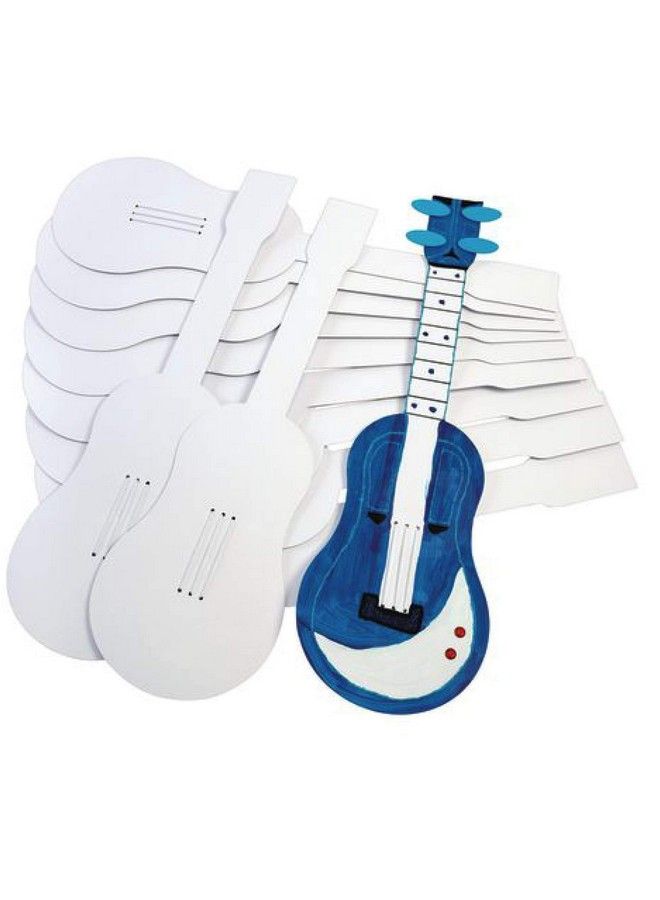 Decorate Your Own Guitars Set Of 12 Sturdy Cardboard Guitars For Kids 3 Strings To Strum Inidvidually Decorate And Personalize Each Guitar Kids Craft Craft For Children