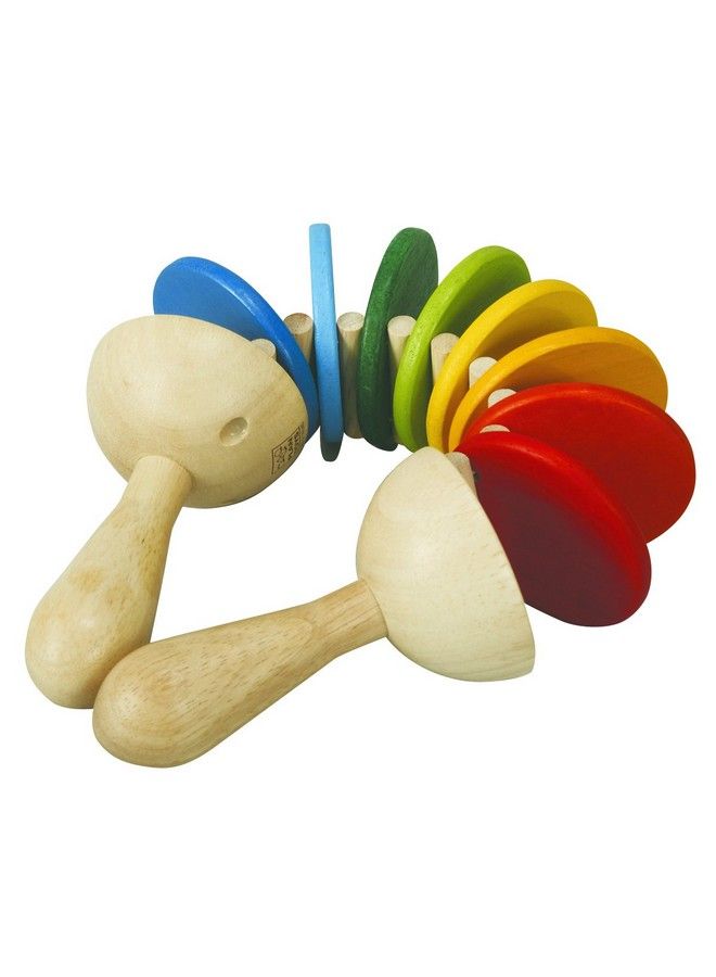 Wooden Clatter Toy Percussion Musical Instrument (6413) ; Sustainably Made From Rubberwood And Non Toxic Paints And Dyes