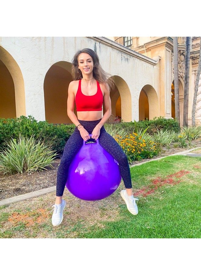 Space Hopper Ball With Air Pump: 28In/70Cm Diameter For Age 13 Years And Up Hop Ball Kangaroo Bouncer Hoppity Hop Jumping Ball Sit And Bounce