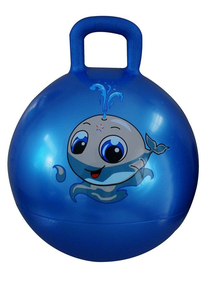 Space Hopper Ball: Blue 18In/45Cm Diameter For Ages 3 6 Pump Included (Hop Ball Kangaroo Bouncer Hippity Hoppity Hop Sit And Bounce Jumping Ball)