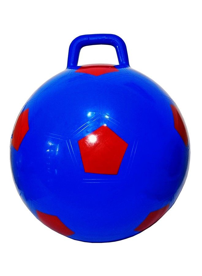 Space Hopper Ball With Pump In Soccer Ball Style 18In / 45Cm Diameter For Ages 3 6 Hop Ball Kangaroo Bouncer Hoppity Hop