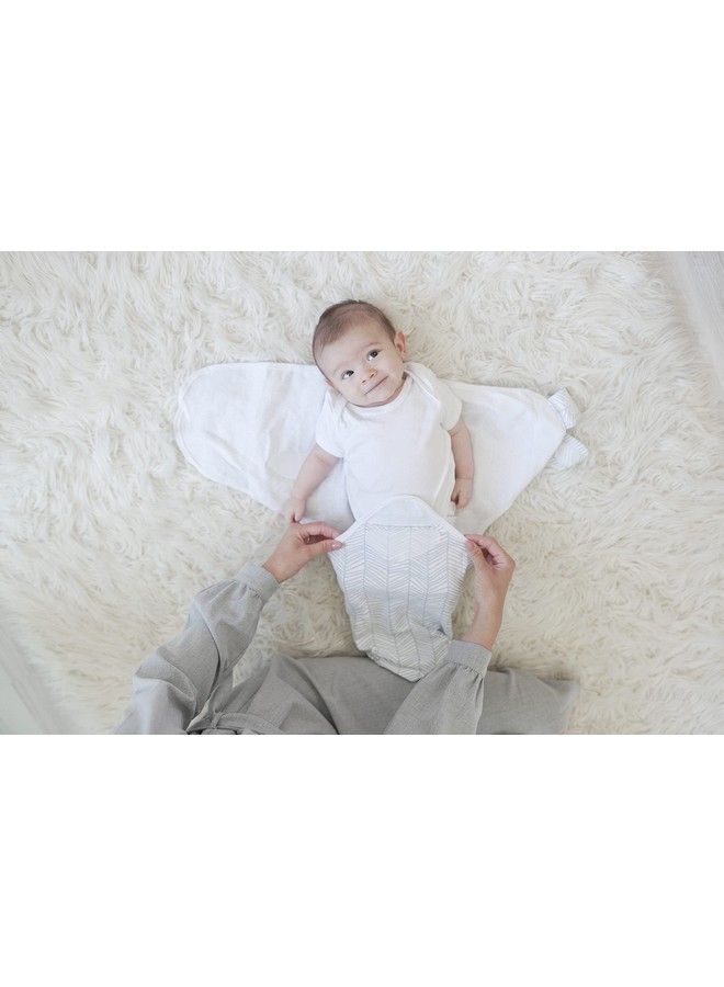 Swaddle Blanket Adjustable Infant Baby Swaddling Wrap Set Of 4 Baby Swaddling Wrap Blankets For Boys And Girls Made In Soft Cotton (Green/Grey Triangles 3 6 Months)