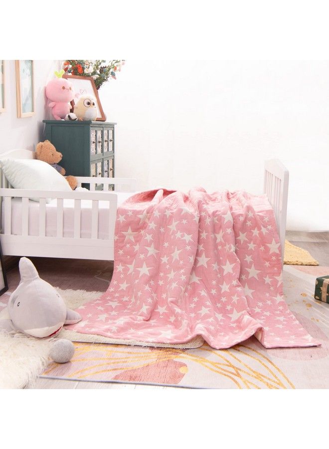 3 Layer Oversized Muslin Cotton Toddler Blanket 45X60 Inches Jacquard Reversible Nursery Bed Blanket Super Soft And Thermal Crib Blanket For All Seasons Baby Gift 45