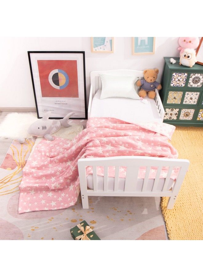 3 Layer Oversized Muslin Cotton Toddler Blanket 45X60 Inches Jacquard Reversible Nursery Bed Blanket Super Soft And Thermal Crib Blanket For All Seasons Baby Gift 45