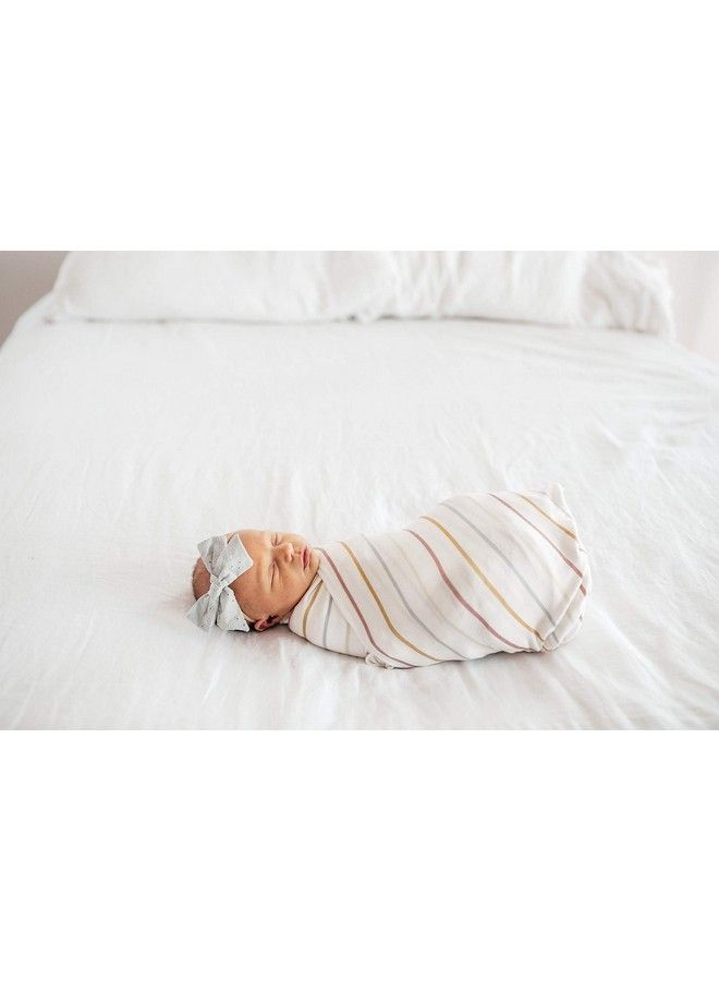 Large Premium Knit Baby Swaddle Receiving Blanket 