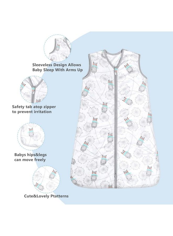 Sleep Sack Cotton Wearable Blanket Baby 2 Pack Set Fits Toddlers Age 12 18 Months Bear & Dandelion