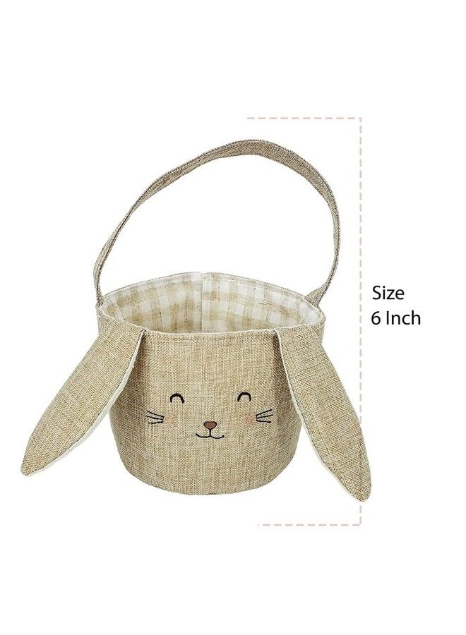 Premium Bunny Round Storage Basket With Handles For Organizing Can Be Used As Laundry Basket Toy Organizers Blanket Basket Nursery Décor Kids Room Décor & Much More 13 Inches